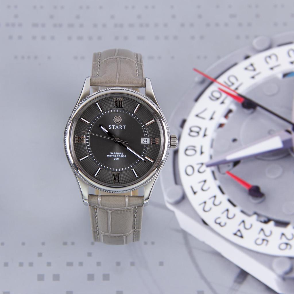 Start Модные мужские часы, швейцарские импортные кварцевые мужские часы со светящимся римским циферблатом и функцией даты