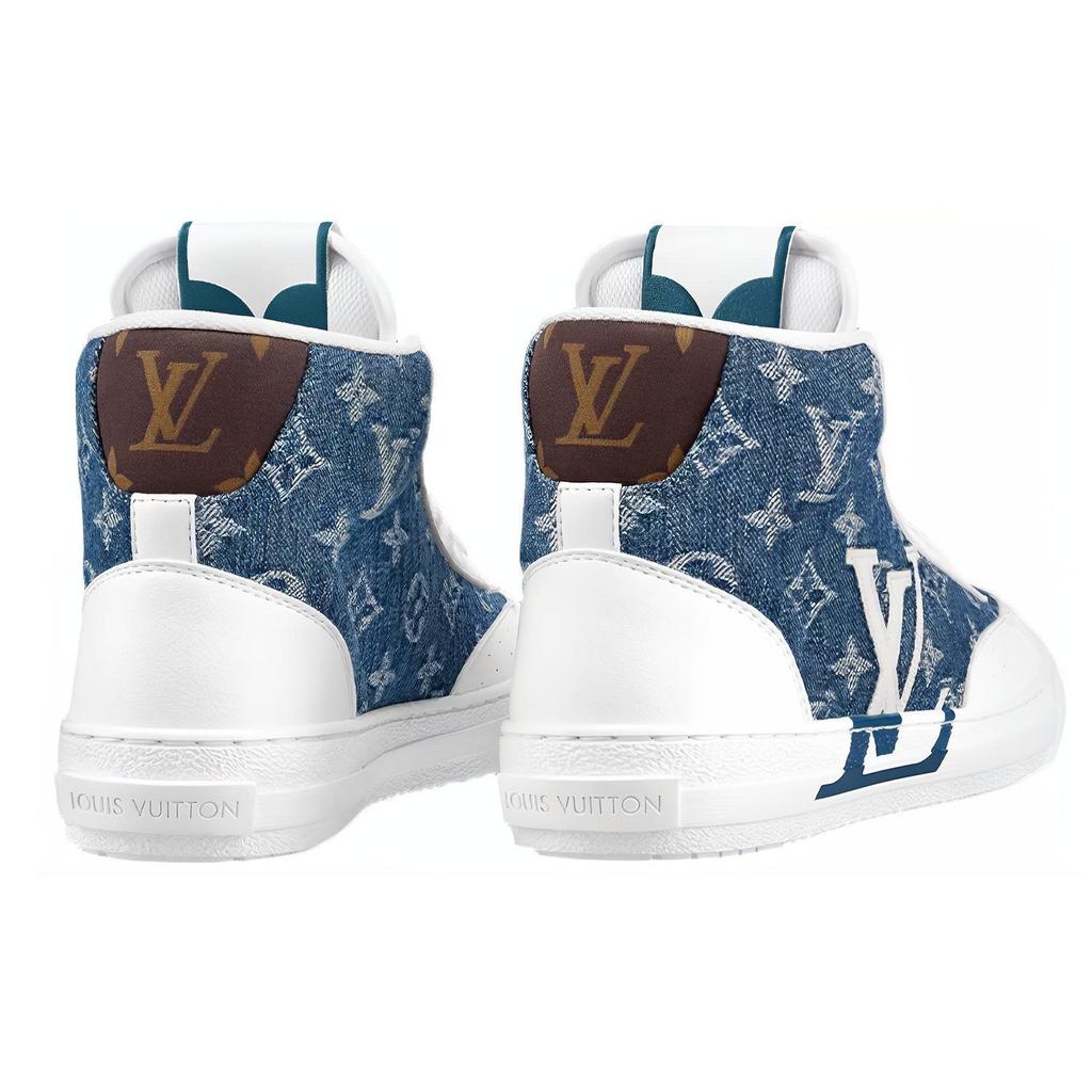 Louis Vuitton Кроссовки Charlie Ankle 'White Denim Monogram' Женские 1A9S5G