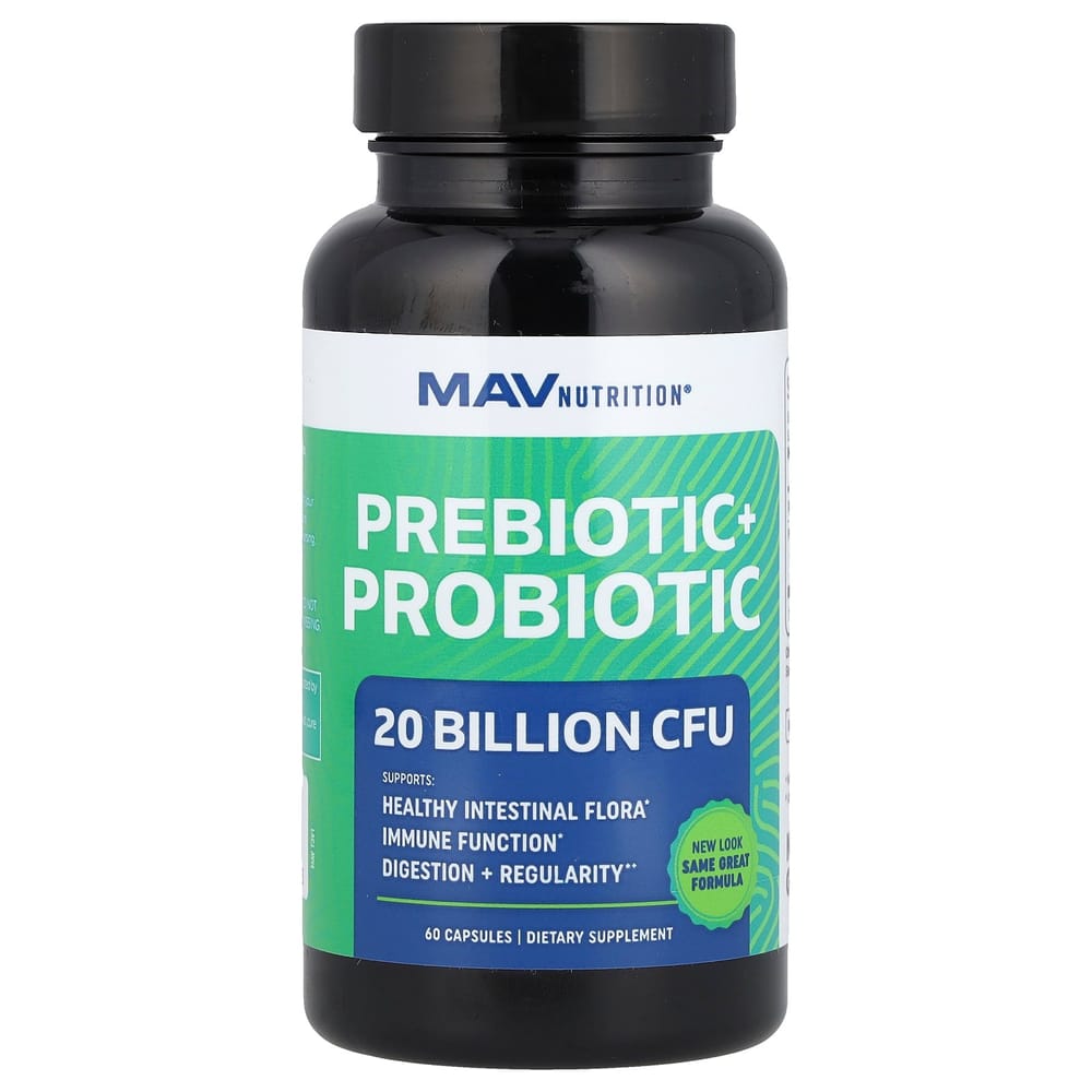 Pre-Pro Prebiotic + Probiotic Veggie Capsules 60 Count