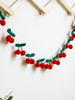 Handmade Crochet Cherry Garland,Cute Fruit Banner for Wall Decor,Nursery/Baby Shower/Wedding Party Decoration,Boho Hanging Decor