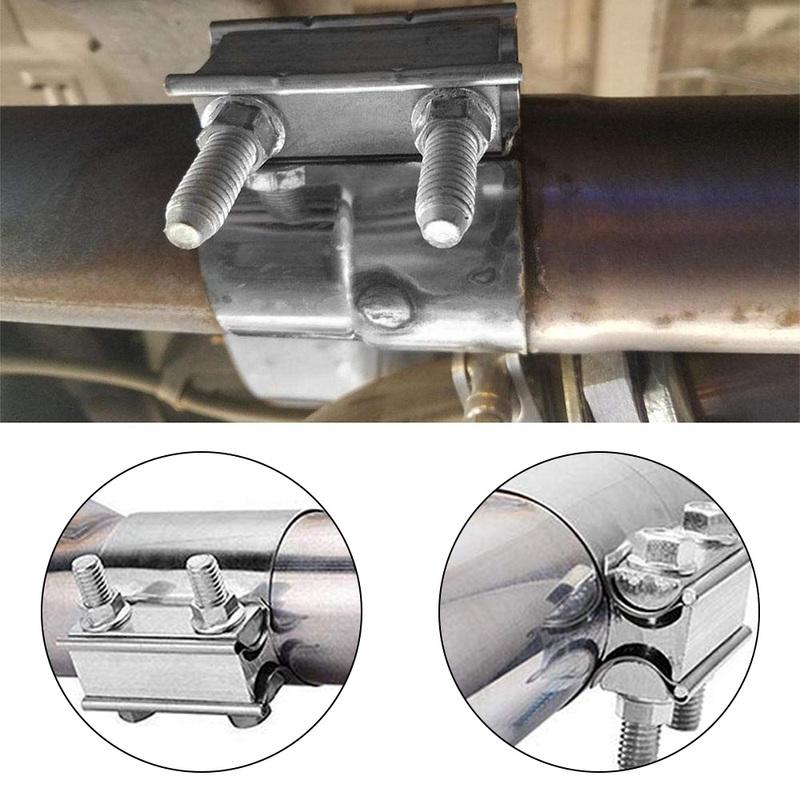 RASTP- 2.25" 2.5" 3.0" Stainless Exhaust Lap Joint Exhaust Band Clamp Car Exhaust Sleeve Butt Joint Clamp RS-CR1013