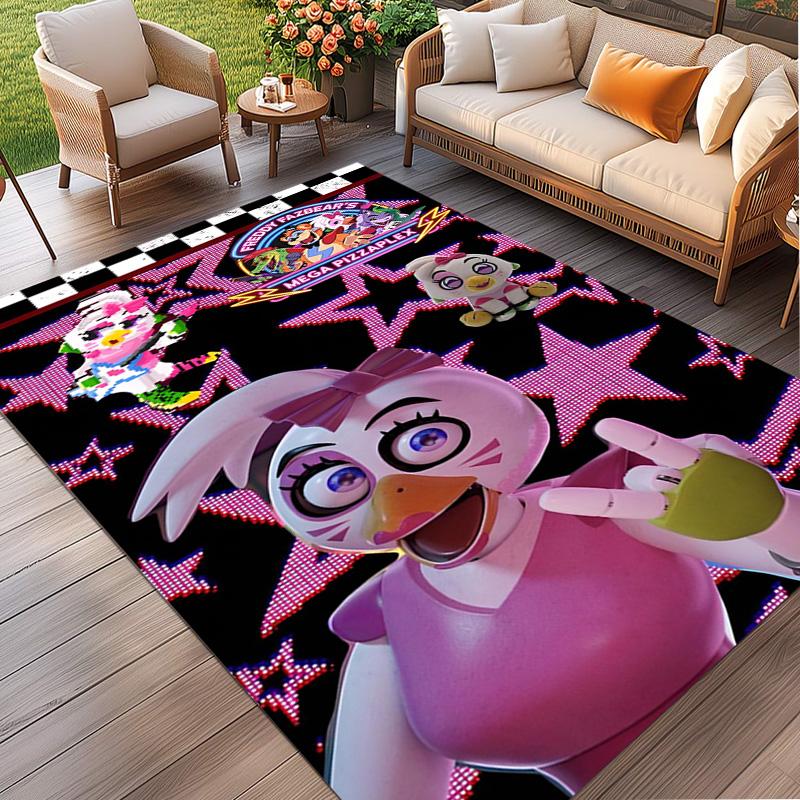 Five Nights at Freddy's Print Rug, Washable Floor Carpet, For Entryway Dorm Laundry Room Office Study, Home Decor Birthday Christmas Gift
