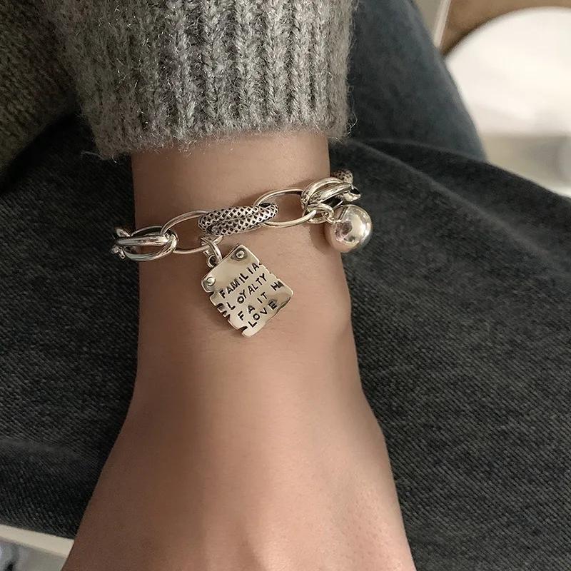 PANJBJ Серебряный браслет 925 пробы с рубиновым драконом для женщин и девочек, винтажное регулируемое ювелирное изделие, подарок на день рождения, дропшиппинг