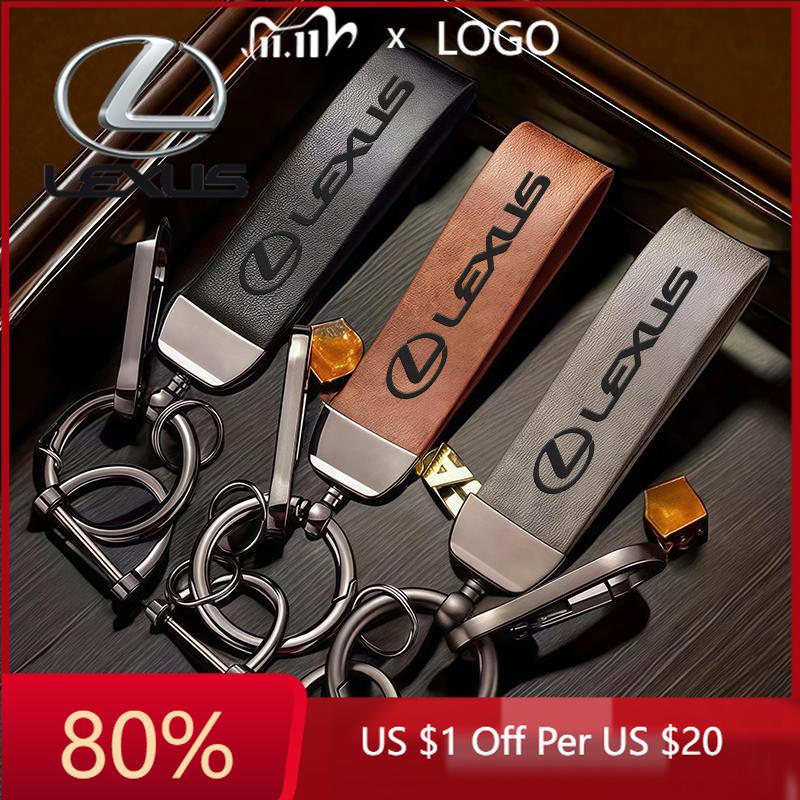 2026 Hot Interior Stickers Car Emblem Keychain Leather Keyring Pendant Gift For Lexus RX300 IS200 IS250 ES350 Ct200h UX250h NX30