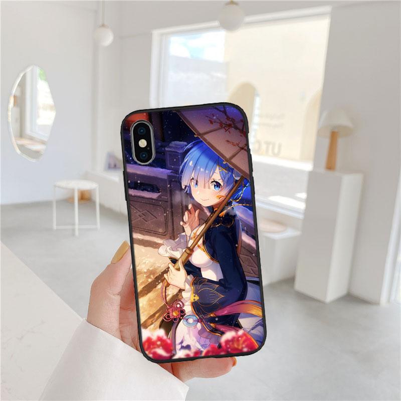CJ48 Emilia Re Zero Ram Rem Soft Shell Phone Case for Redmi Note 8 9 Pro Max 9S 9T 9C NFC 8T 8A 10A A4