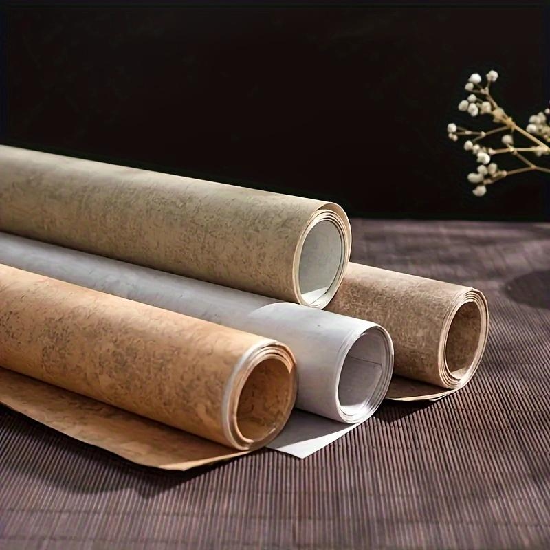 50 Pcs 5.3*13.4 Inch Long Retro Qin and Han Antique Noun Paper BrushCalligraphy Practice Noun Paper National Painting Calligraphy CreationExhibition