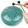 Steel Tongue Drum 8 Notes 6 Inches Chakra Tank Drum Steel Percussion Padded Travel Bag and Mallets