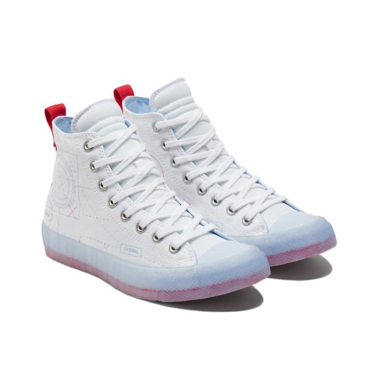 Converse Белые парусиновые кеды унисекс с высоким верхом