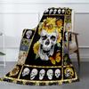 Butterfly Sunflower And Skull Blanket Aesthetic Soft Warm Throw Blanket Nap Blanket For Couch Sofa Office Bed Camping Travel Multipurpose Gift Blanket