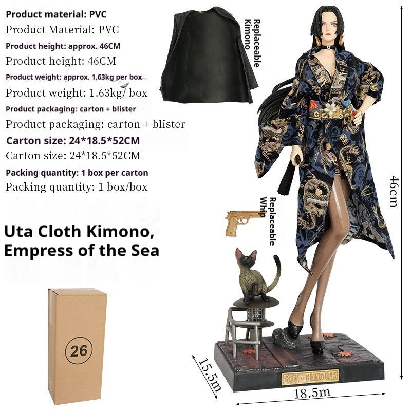 Фигурка Боа Хэнкок из One Piece в кимоно, подвижная, статуэтка-коллекционная вещь из аниме, украшение для рабочего стола, подарок для поклонников аниме One Piece