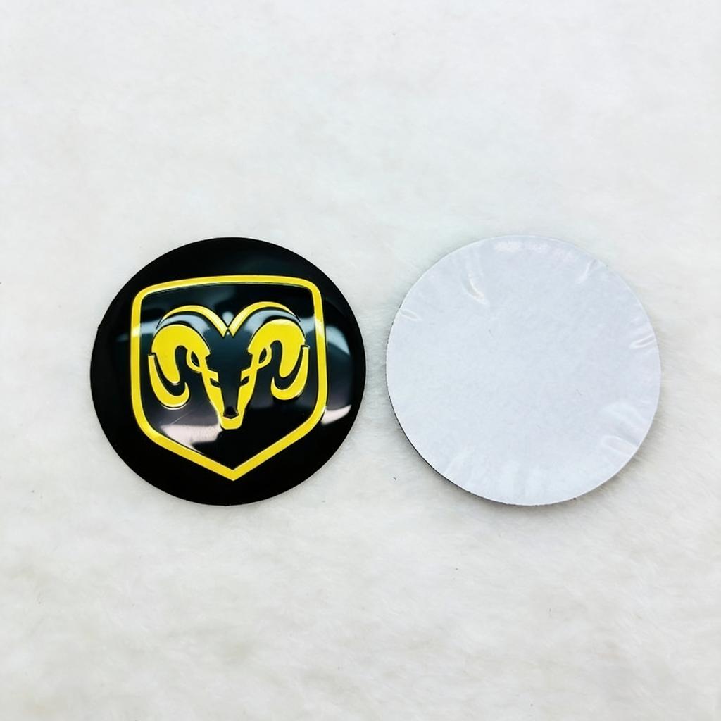 Car Wheel Center Hub Cap Emblem Sticker Accessories For Dodge Durango Caliber Journey Dakota Charger Ram 1500 Avenger Challenger VV1