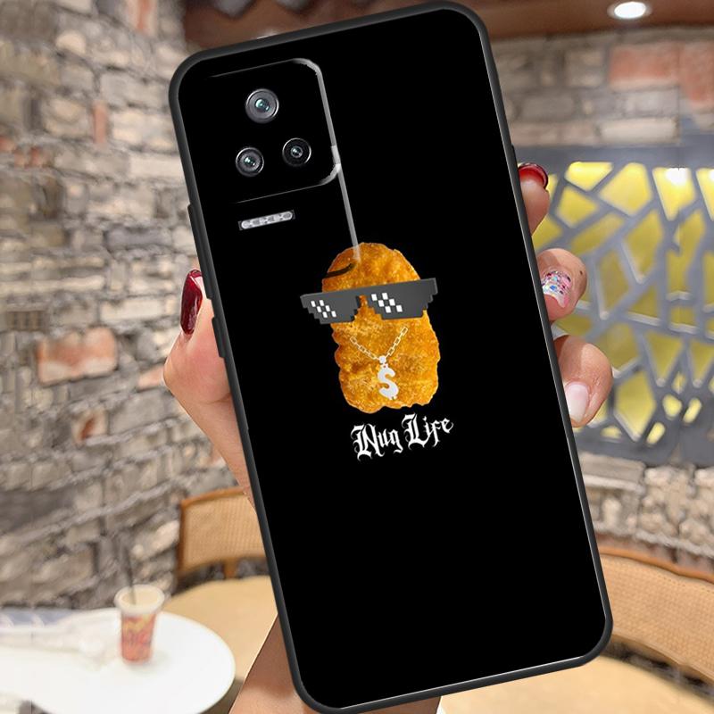 Чехол для телефона Xiaomi 15 14 13 Ultra 11T 12T 13T 14T Pro POCO X7 X6 Pro X3 X5 M6 F5 F6 Pro с рисунком картошки фри, бургера и пиццы