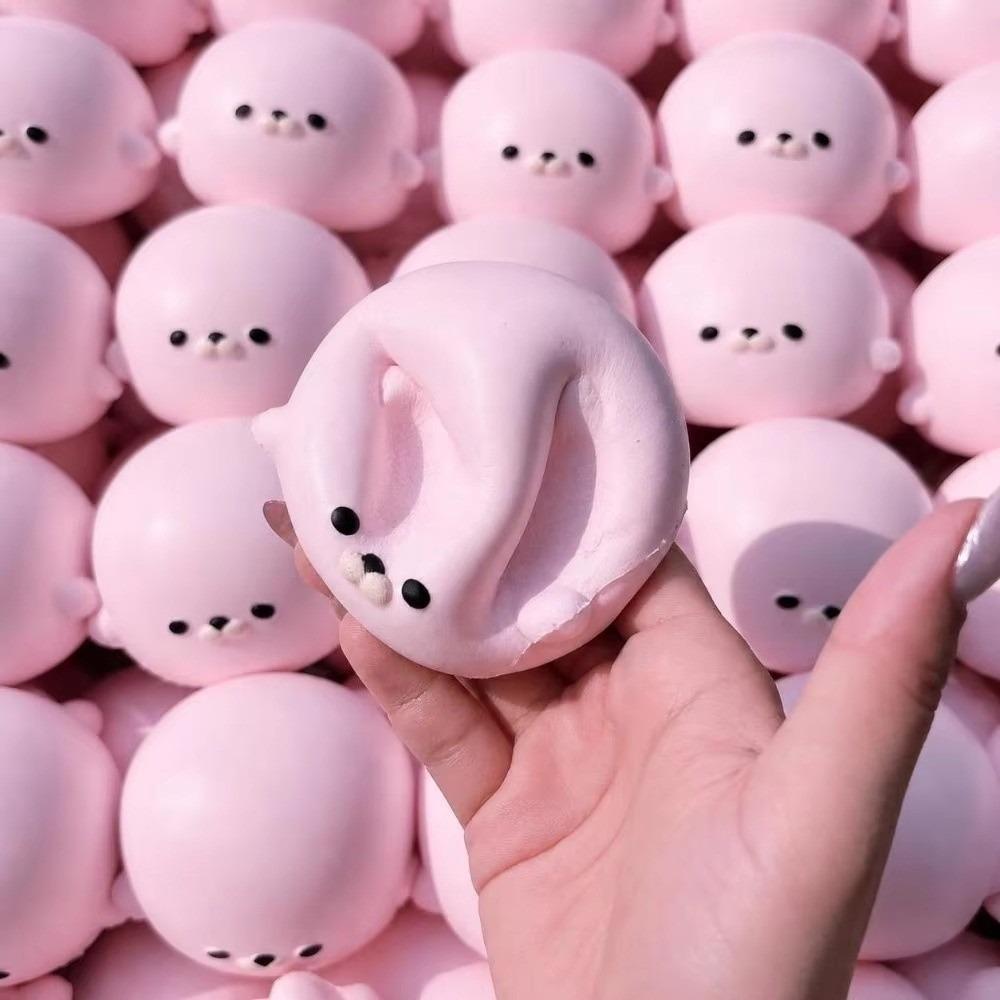 Slow Rising Seal Squeeze Toys Soft Texture Seal Fidget Toy New Arrival Seal Squishy Toy Office Use