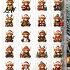 Cute Collection Figurines 2026 Highland Cow Christmas Advent Calendar 24-Day Acrylic Countdown Ornament Set with Calendar Mini Figures Tree Hanging
