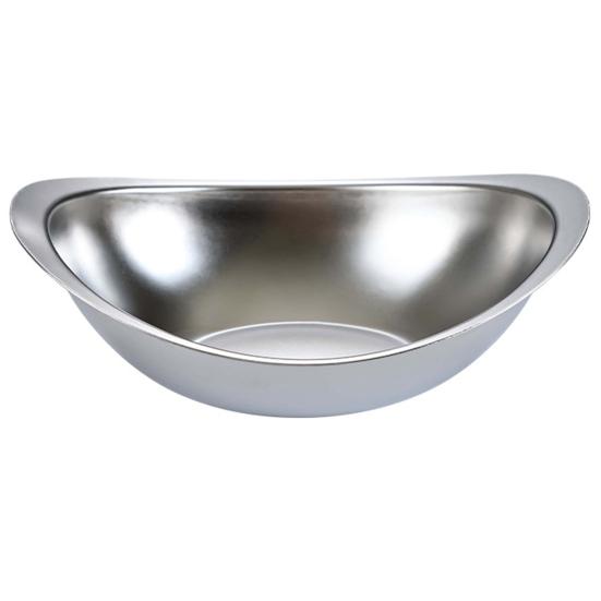 Modern Heat-resistant Reusable 3 Sizes Large Capacity Stainless Steel Tray Kitchen Supplies Salad Bowl