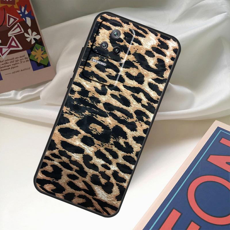 African Leopard Print Funda For POCO M6 Pro X3 X4 X5 X6 M5s F3 F5 Xiaomi 13T Pro 12T 11T 12 13 Lite 14 Ultra Case