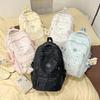 Polar Dot Print Backpack Women's Large Capacity Backpack Student Schoolbag
