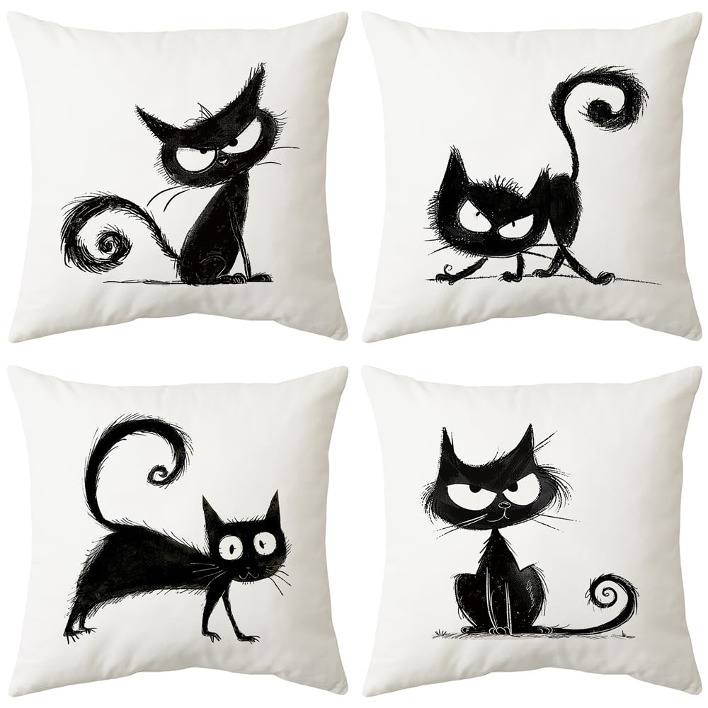 4Pcs Abstract Plant Geometric Shape Printed Pillow Cover Polyester Cushion Case 2D Flat Printing Pillowcase Nordic Calm Now