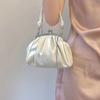 2023 New Girl Cute Pleated Clip Gift Bag High-end Chain Bag Portable Messenger Bag Dumpling Bag