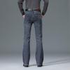 Мужские эластичные джинсы с высокой талией Cassic Design Расклешенные джинсы Мужские синие джинсы