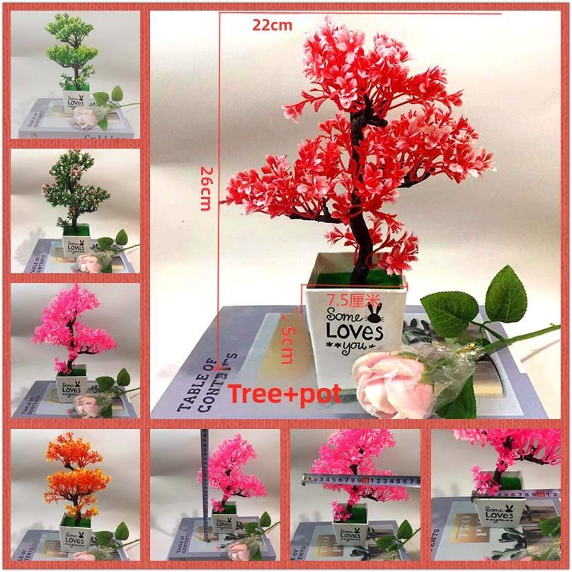 Simulated Flowers Artificial Potted Artificial Plants Ornament For Indoor Decor