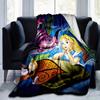 1pc, Wonderland Adventure Blanket, Perfect for All Seasons, Soft Flannel Throw Blanket, Versatile & Cozy for Bedroom, Living Room, Travel, Camping, Ca