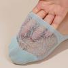 1 Pairs Women Summer Ultra-thin Invisible Boat Socks Breathable Lace Socks Spring