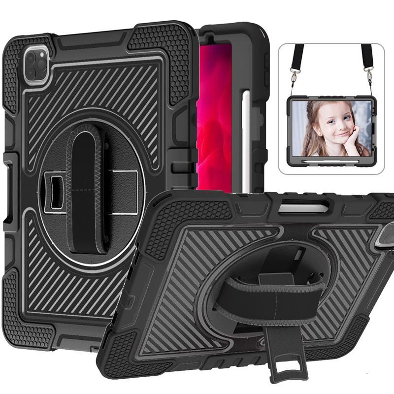 IPad Pro 11 Case Air 4/5 10.9 Rotating Stand Wristband 10.2 Shockproof Silicone Cover