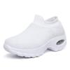 Popular Large Size Women's Shoes Air Cushion Flying Woven Sneakers Overalls Fashion Rocking Shoes Casual Shoes Socks Shoes