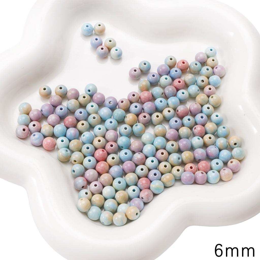 2/5 шт. Натуральный камень Альха Радужный камень Геометрические цельные бусины Разделительные бусины Рассыпные бусины для изготовления браслетов, ожерелий, ювелирных изделий своими руками