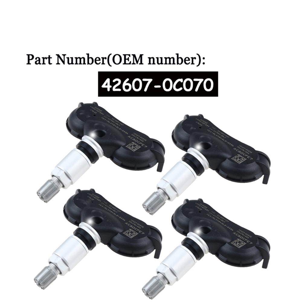 4pcs TPMS Tire Pressure Monitoring Sensor #426070C070 For Toyota Tundra Sienna
