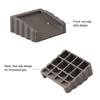 4Pcs Rubber Door Stopper Wedge Wall Protector Heavy Duty Anti-slip Windproof No Drilling Anti-collision Carpet Tile Concrete Wooden Floor Doorstop