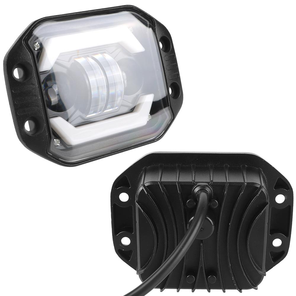 Рабочий свет дальнего/ближнего света 12 В водонепроницаемый для скрытого монтажа для внедорожника Jeep Truck Off Road 4X4 Автомобильный светодиодный прожектор 5 дюймов