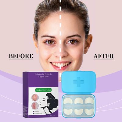 Лента для коррекции ушей, модифицированная прочная поддержка ушей, удобная коррекция, водонепроницаемая и устойчивая к поту, изгиб уха поддерживается непрерывно, 6 ШТ.