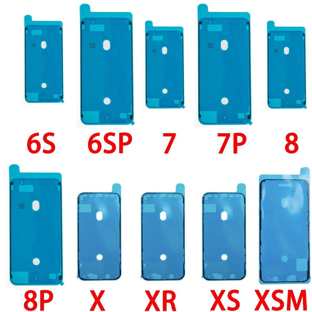 2X LCD Display Frame Waterproof Pre-Cut Adhesive Sticker For iPhone 6S 6SP 7 7P 8G 8 Plus X XR XS XSMax