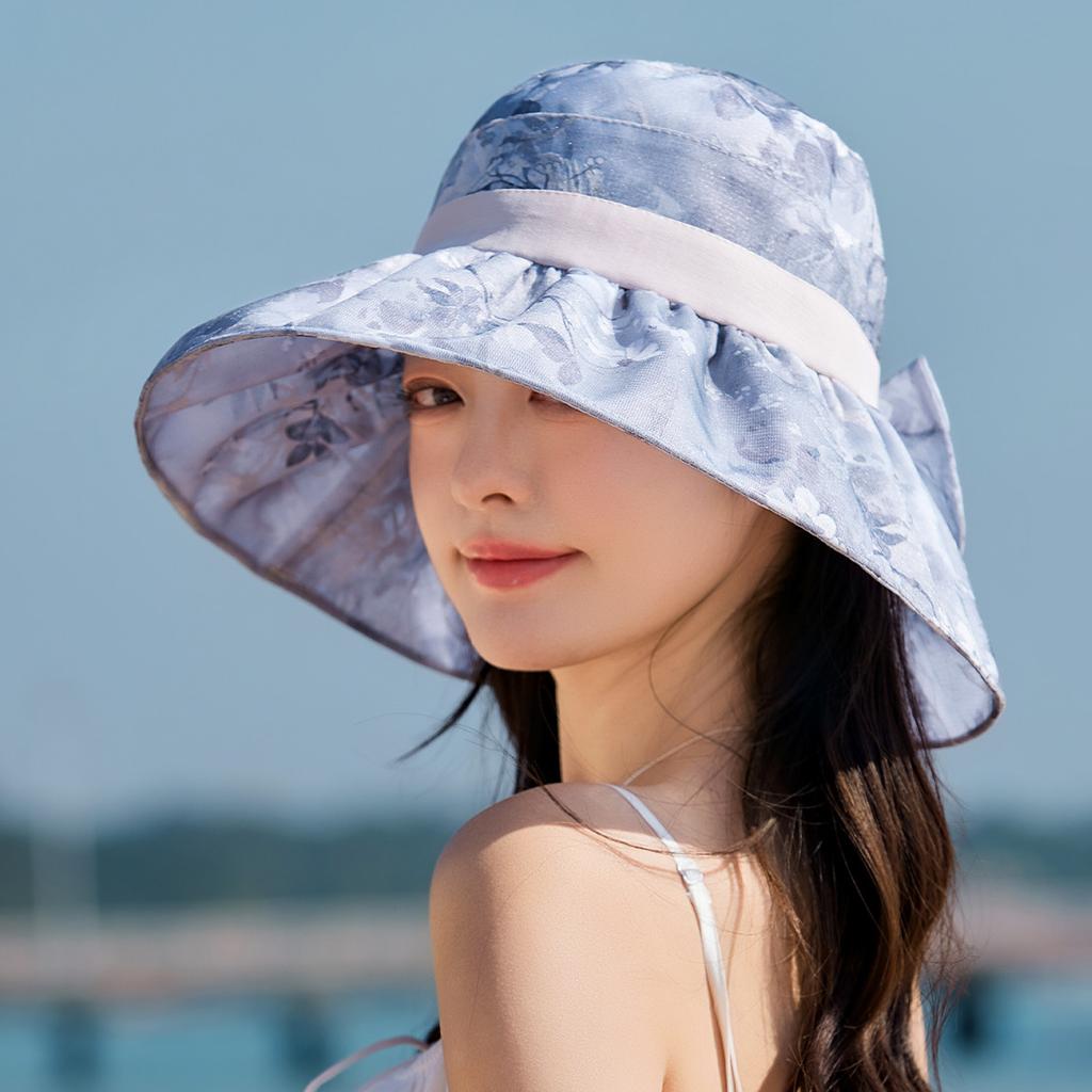 Eugen Yarn Bucket Hat Women's Spring Summer Breathable Sunscreen Fashion Versatile Sun Hat Thin Sun Hat