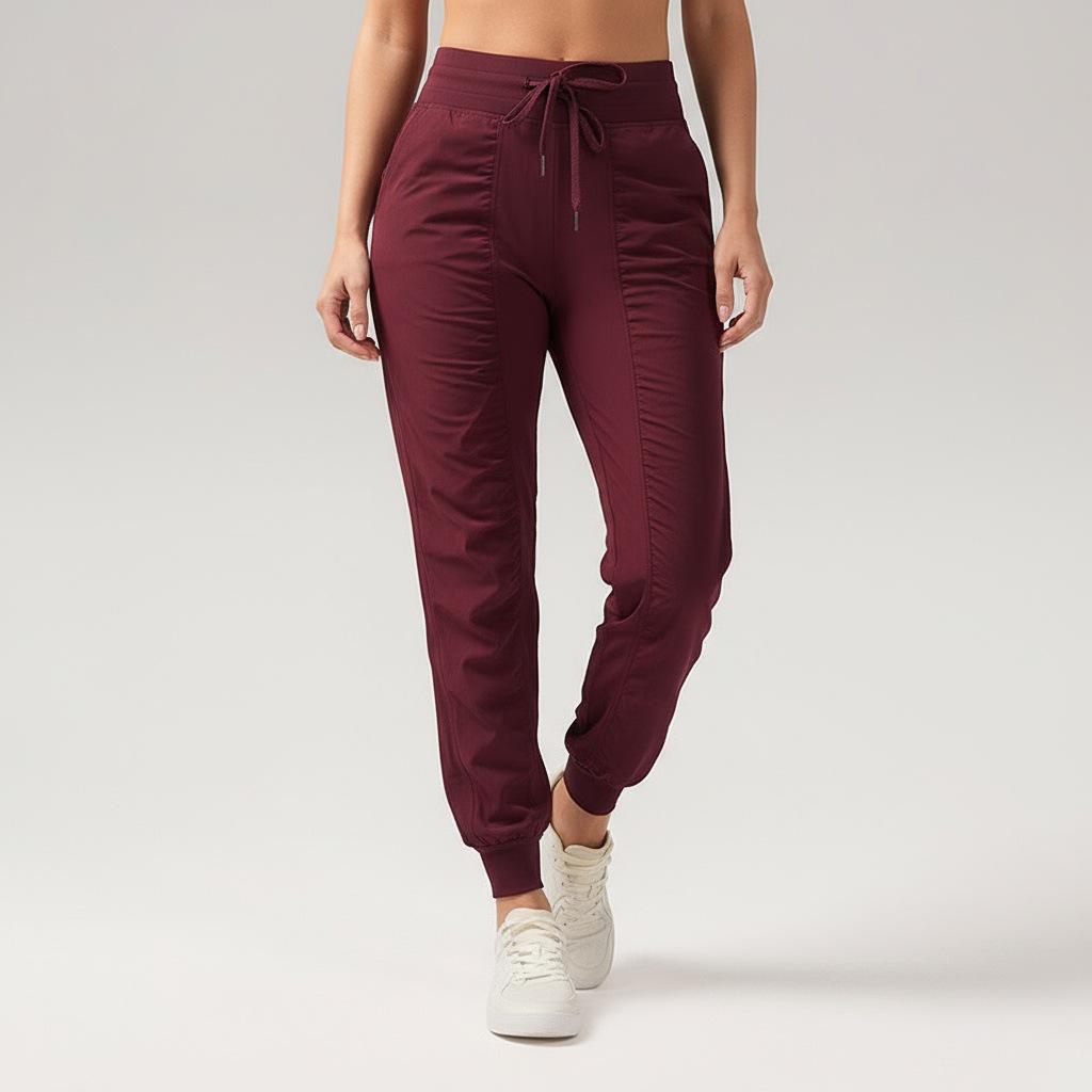 Женские быстросохнущие утягивающие фитнес-штаны гаремы – Свободные, плиссированные, с манжетами, длинные, для бега и повседневной носки