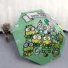 1pc Keroppi Frog Family 35th Anniversary Edition Automatic Open/Closed Umbrella - Portable Three-Fold Design with 8-Bone Iron Frame, Outdoor, Gift for
