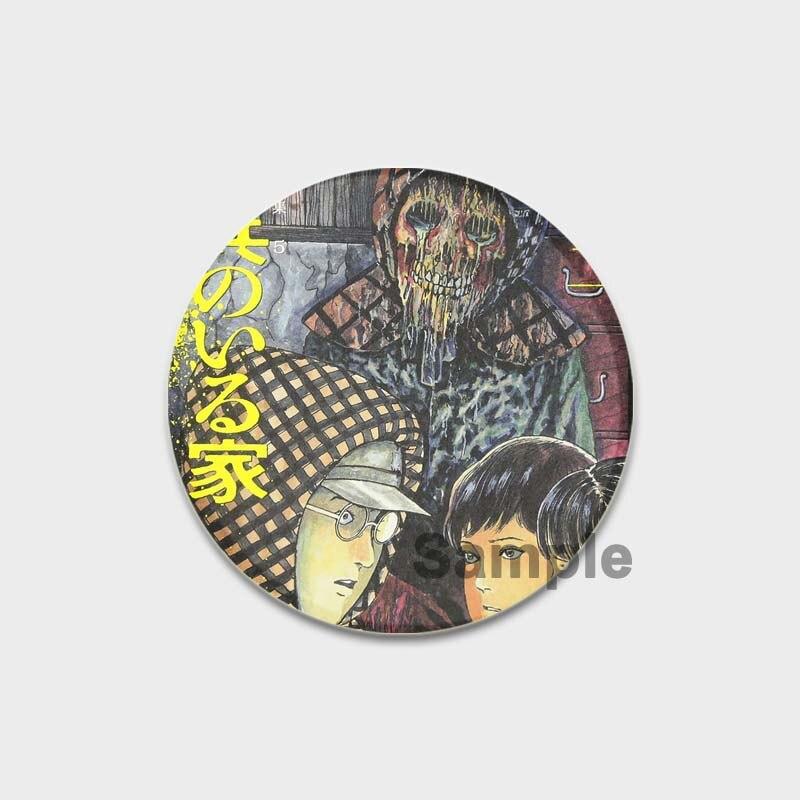 58 мм новая брошь с героями мультфильмов Дзюндзи Ито, аниме ужасов, эмалированная булавка из сплава, фильмы ужасов, аксессуары для творчества, детский подарок, 58 мм, значок с мультяшным рисунком