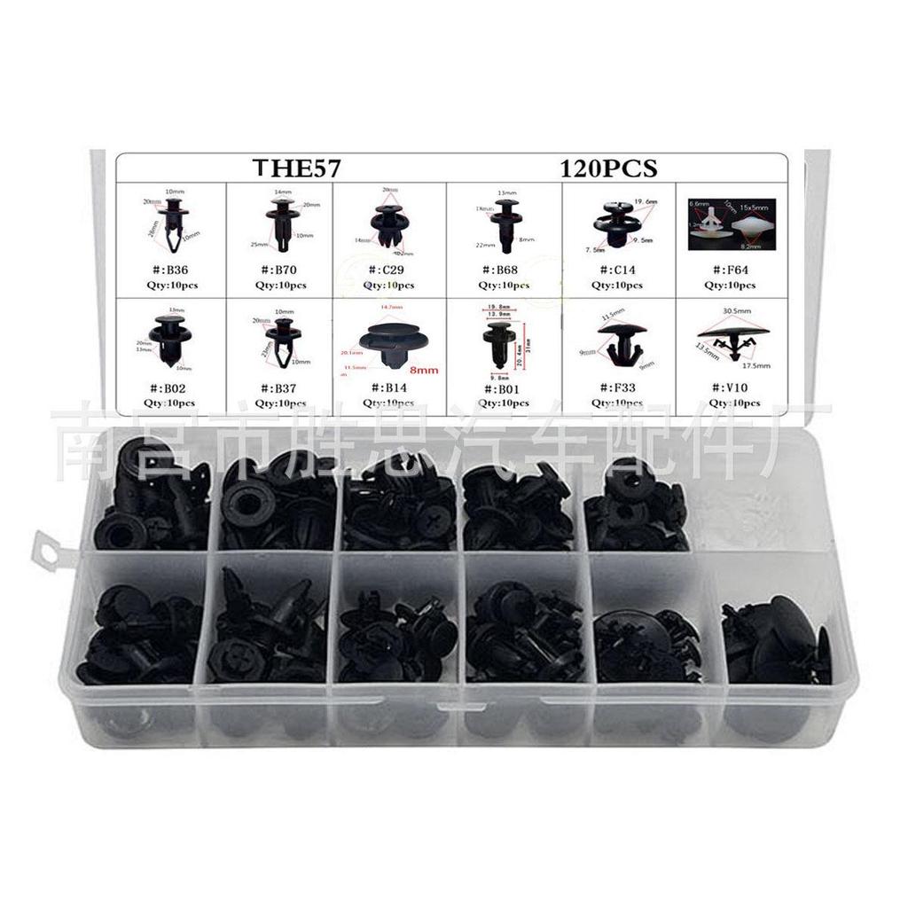 195pcs Car Trim Snap Fasteners for Toyota, Honda, Jeep, Suzuki