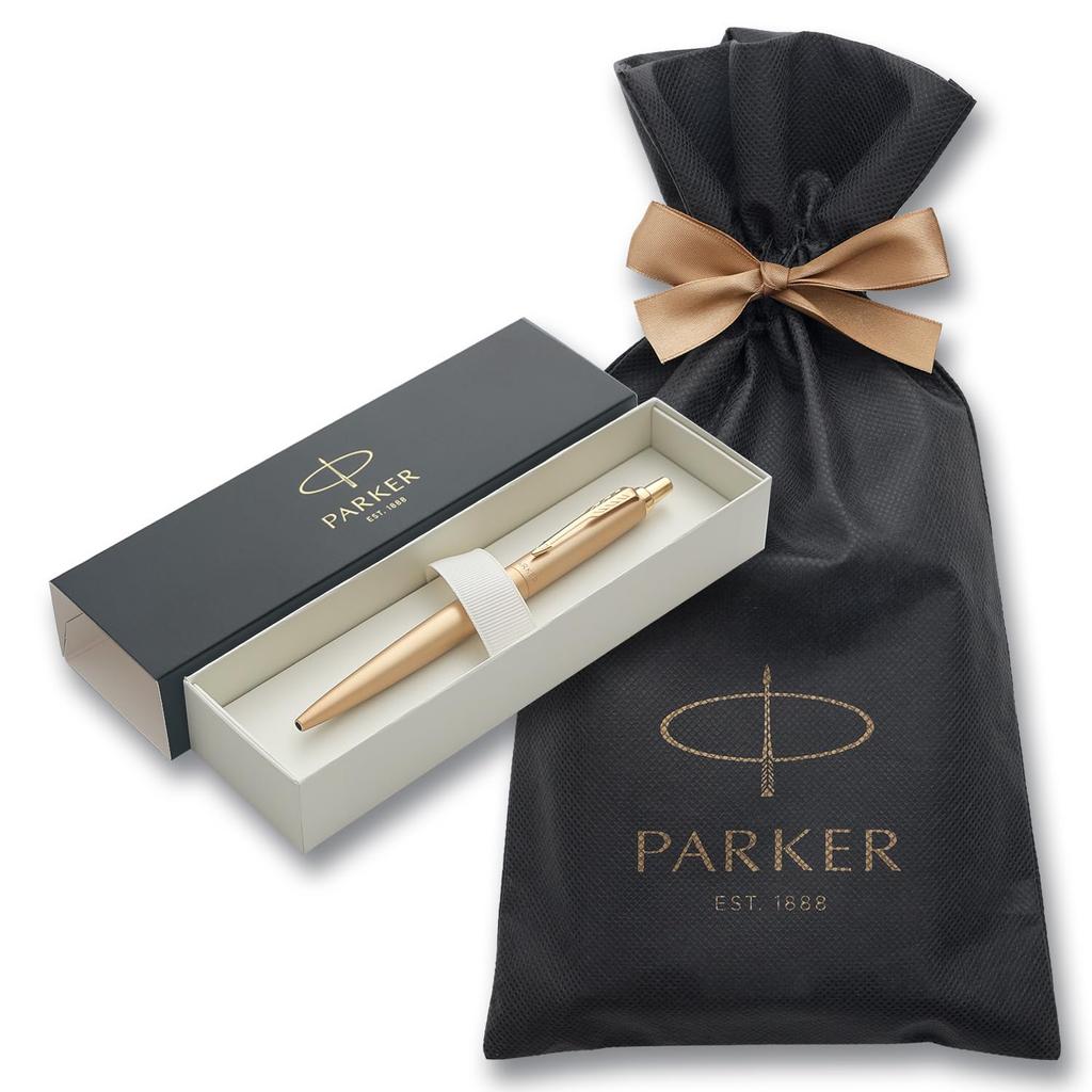 PARKER Ballpoint Pen Jotter XL Gold GT Medium Point Wrapping Bag with Brand Logo Gift Box Luxury Official Regular Imported Product 2122658ZV3