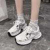 Женские кроссовки на массивной подошве, новая весенняя женская обувь, универсальные взрывные белые кроссовки, повседневные женские кроссовки 2025