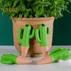 4 шт. шипов для полива в форме кактуса, терракотовые глиняные колышки для растений с самополивом, шипы для полива с медленным высвобождением для комнатных и уличных растений