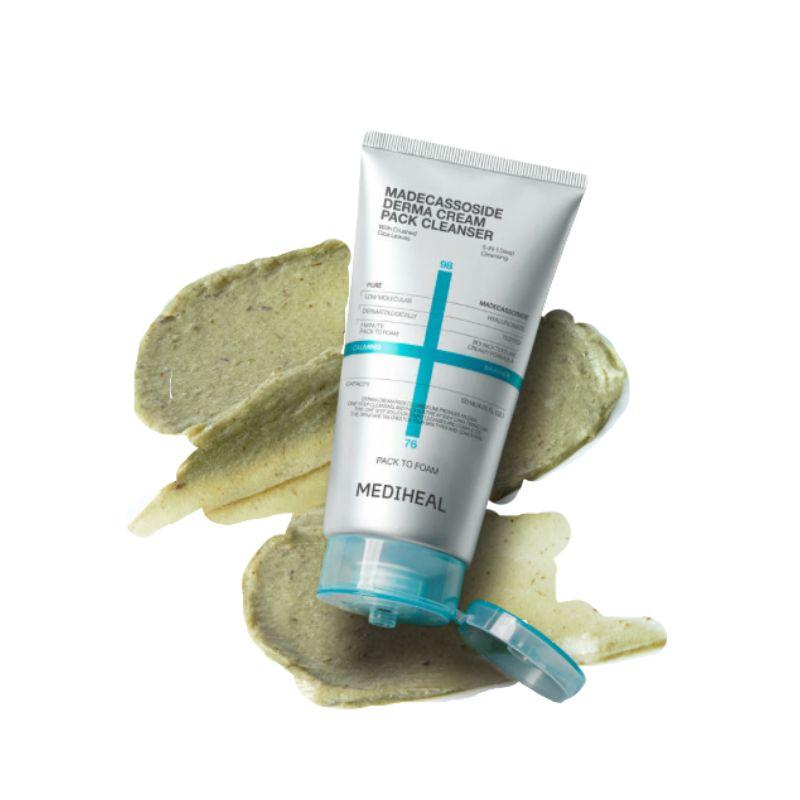 MEDIHEAL Derma Cream Pack Cleanser Madecassoside Calming Barrier Cleansing Foam 120ml