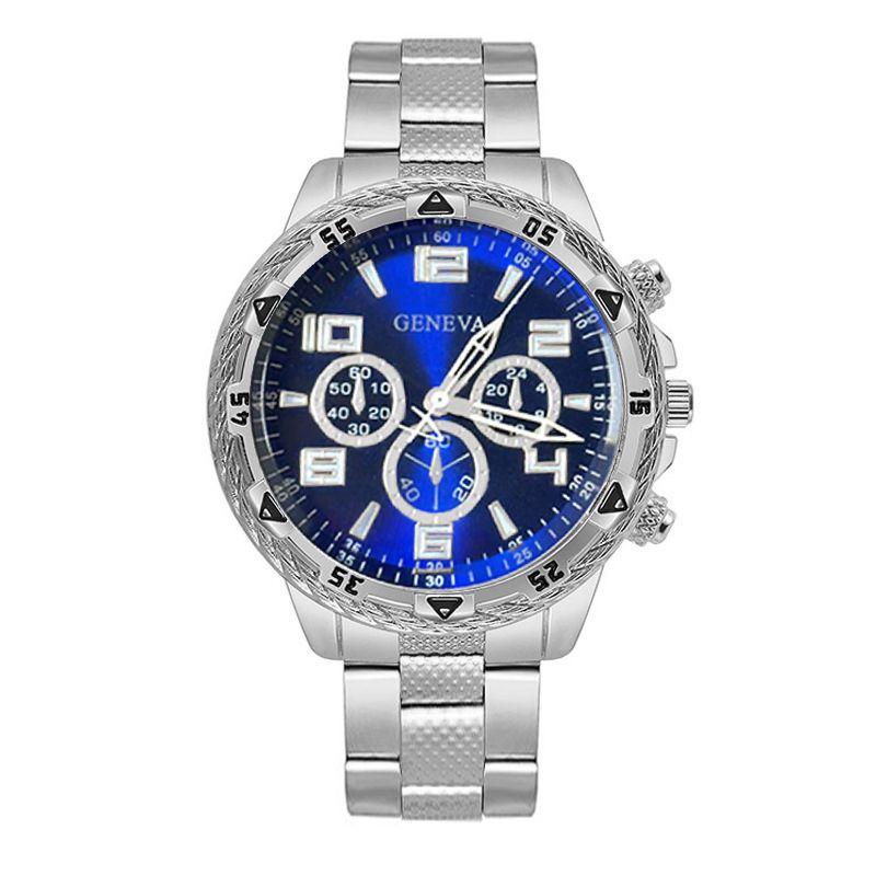 Деловые мужские повседневные кварцевые часы, наборы, аналоговые, золотистые и серебристые, ремешок из сплава, классические мужские наручные часы, наборы, подарки для мужчин.