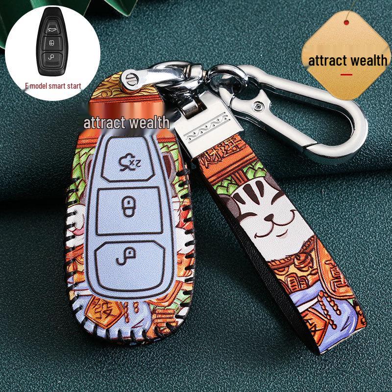 Чехол для ключа Ford для Fiesta, Focus, Kuga, Ecosport, Edge, Mondeo