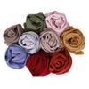 Malaysia Monochrome Natural Chiffon Pleated Headscarf YW72 - Breathable & Wrinkle-Resistant (2024 Model)