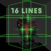 Multifunctional 16 Lines Laser Level 3 Degrees  Self-leveling Machine Rechargeable Lithium Battery Leveling