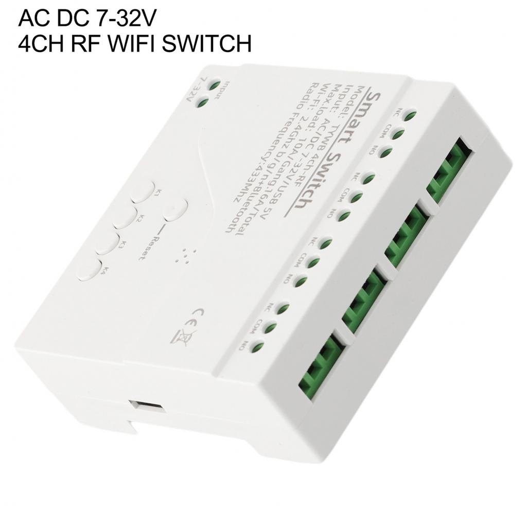 Умный для Tuya WIFI RF модуль управления переключатель 4CH релейный модуль переключатель