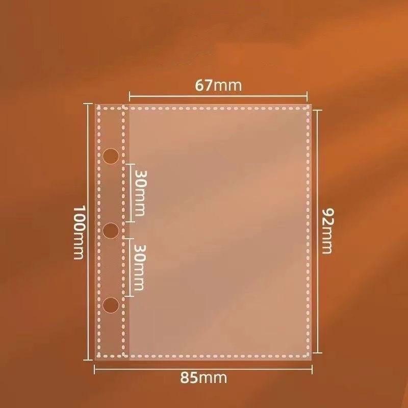 Candy Color A8 Mini Photo Album & Card Holder - Double Snap, 3-Hole Planner, 3-Inch Star Pages.